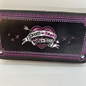 Little Monster Embossed Wallet 18.5cm Harley Purse Gift Unique Present